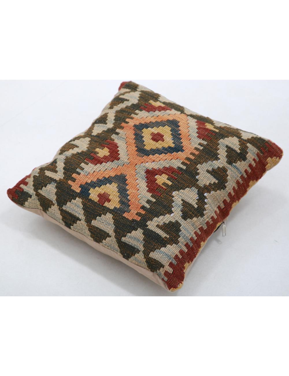 Afghan Tribal Pillow 1' 5" x 1' 5" Hand-Woven view