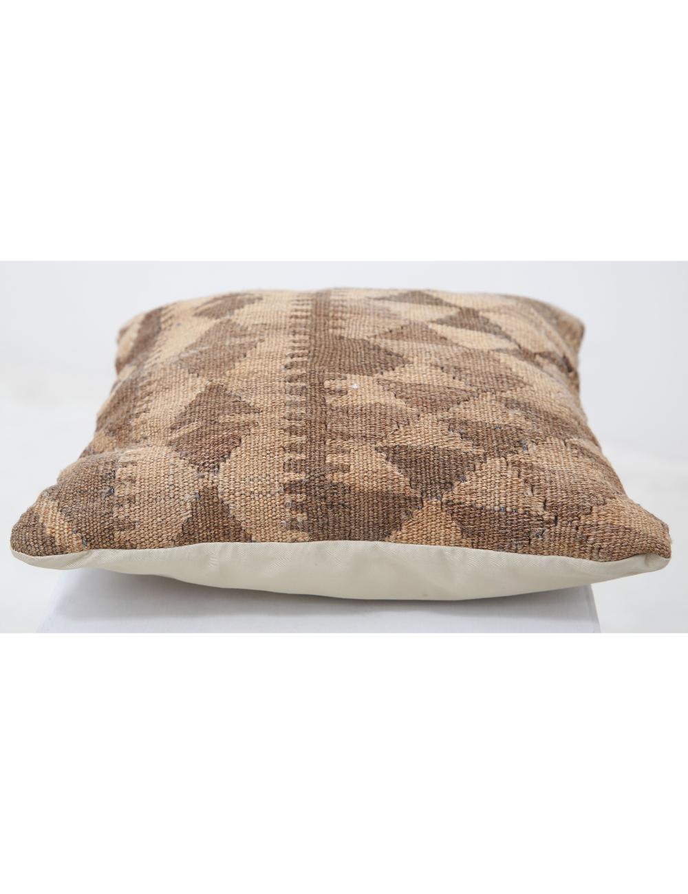 Afghan Tribal Pillow 1' 5" x 1' 5" Hand-Woven detail