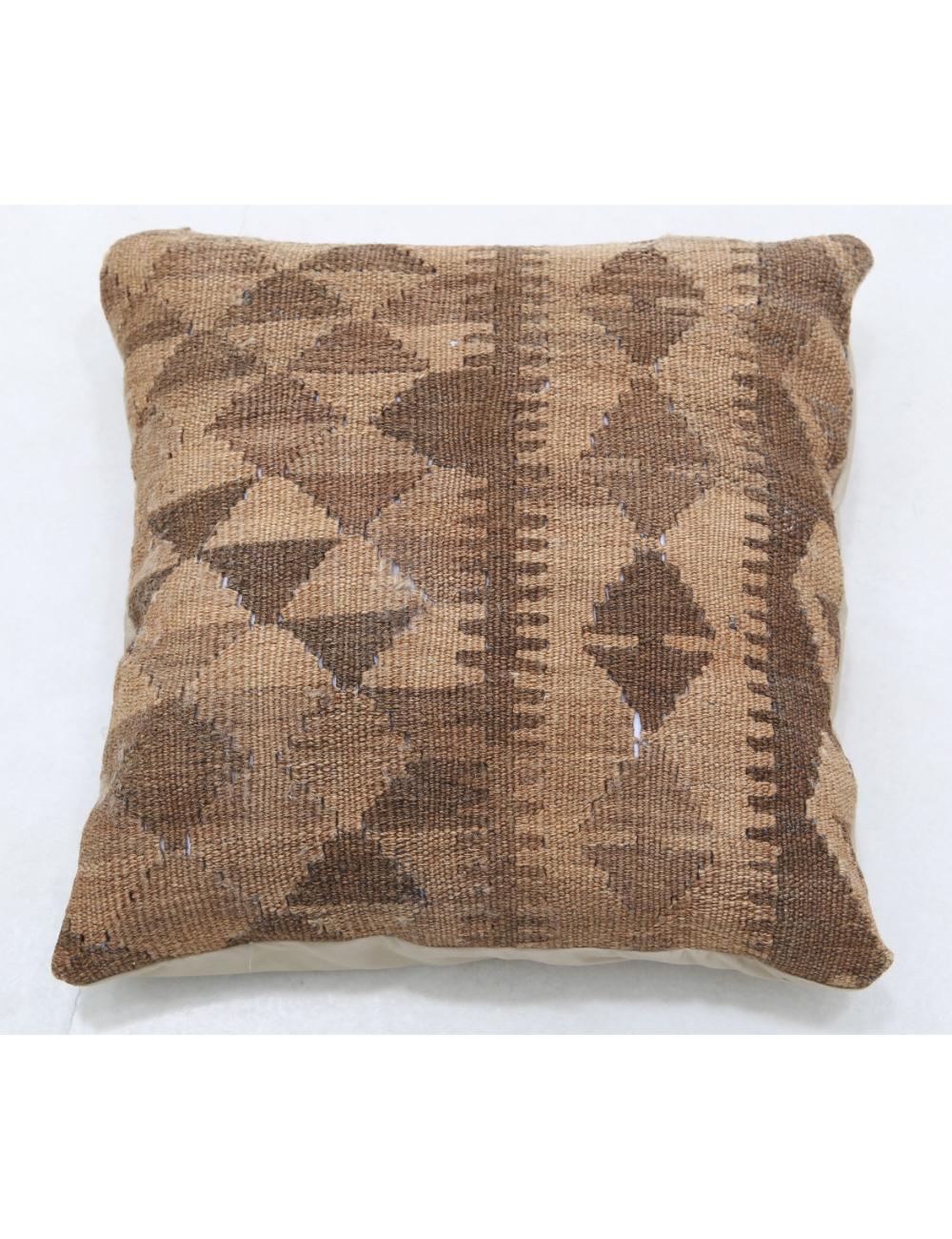 Afghan Tribal Pillow 1' 5" x 1' 5" Hand-Woven
