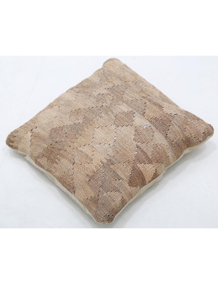 Afghan Tribal Pillow 1' 5" x 1' 5" Hand-Woven detail