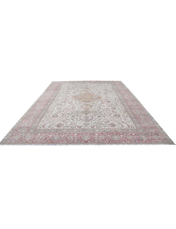 Afghan Vintage Rug 10' 9" x 14' 8" Hand-Knotted | No. AT83180