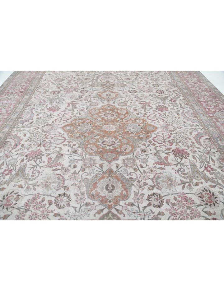 Afghan Vintage Rug 10' 9" x 14' 8" Hand-Knotted | No. AT83180