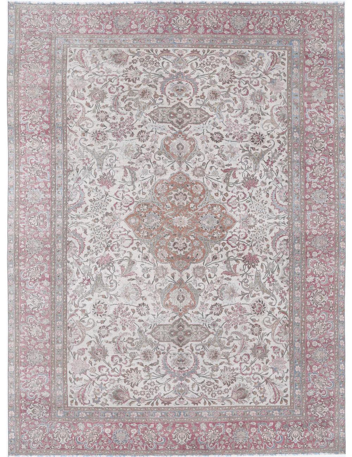 Afghan Vintage Rug 10' 9" x 14' 8" Hand-Knotted