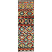 Hand Knotted Afghan Style Kilim Runner 2' 9" x 9' 5" - No. AL92503