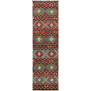 Hand Knotted Afghan Style Kilim Runner 2' 8" x 9' 8" - No. AL25620