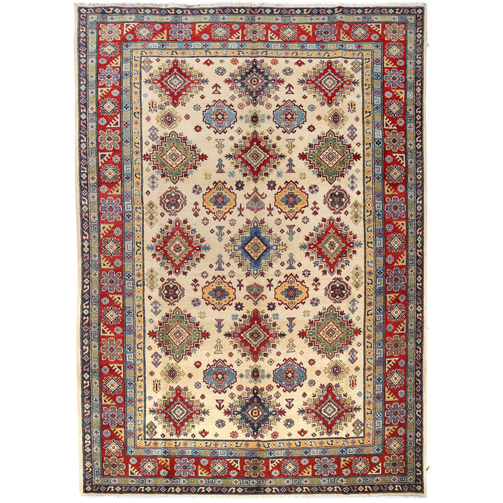 Handmade Kazak Area Rug 6' 8" x 9' 7" - No. AL90671