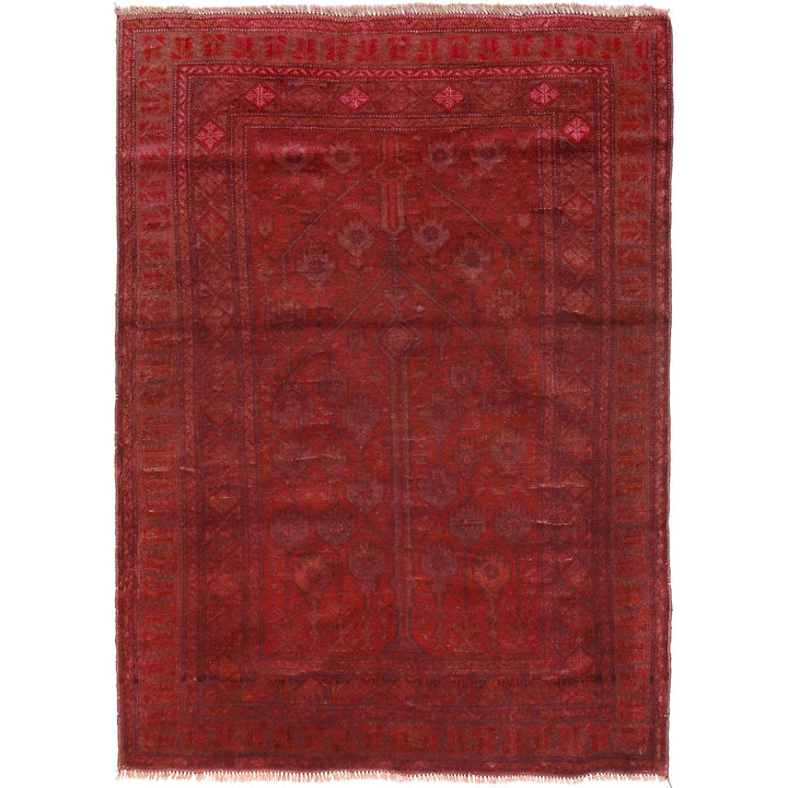 Overdyed Wool Carpet 4' 1" x 5' 6" - No. AL10819