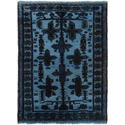 Hand Knotted Overdye Wool Rug 4' 2" x 6' 2" - No. AL54596