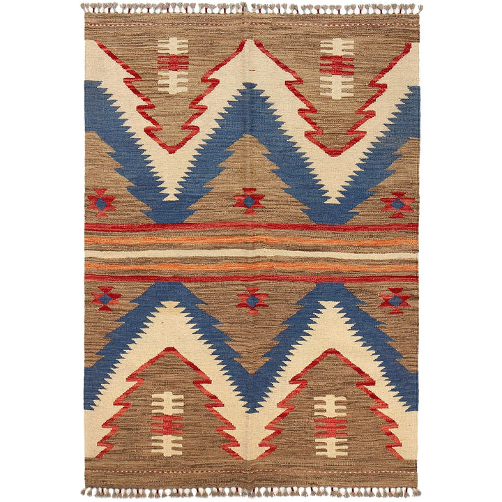 Small Size Chobi Kilim 4' 1" x 6' 1" - No. AL26132