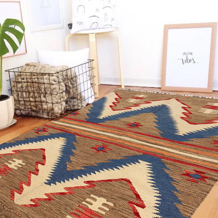 Small Size Chobi Kilim 4' 1" x 6' 1" - No. AL26132