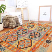 Handmade Vegetable Kelim 3' 7" x 4' 9" - No. AL57017