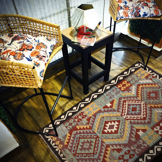 Small Size Chobi Kilim 4' 1" x 5' 11" - No. AL69729