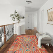 Handmade Afghan Vegetable Kilim 4' 0" x 6' 2" - No. AL50997