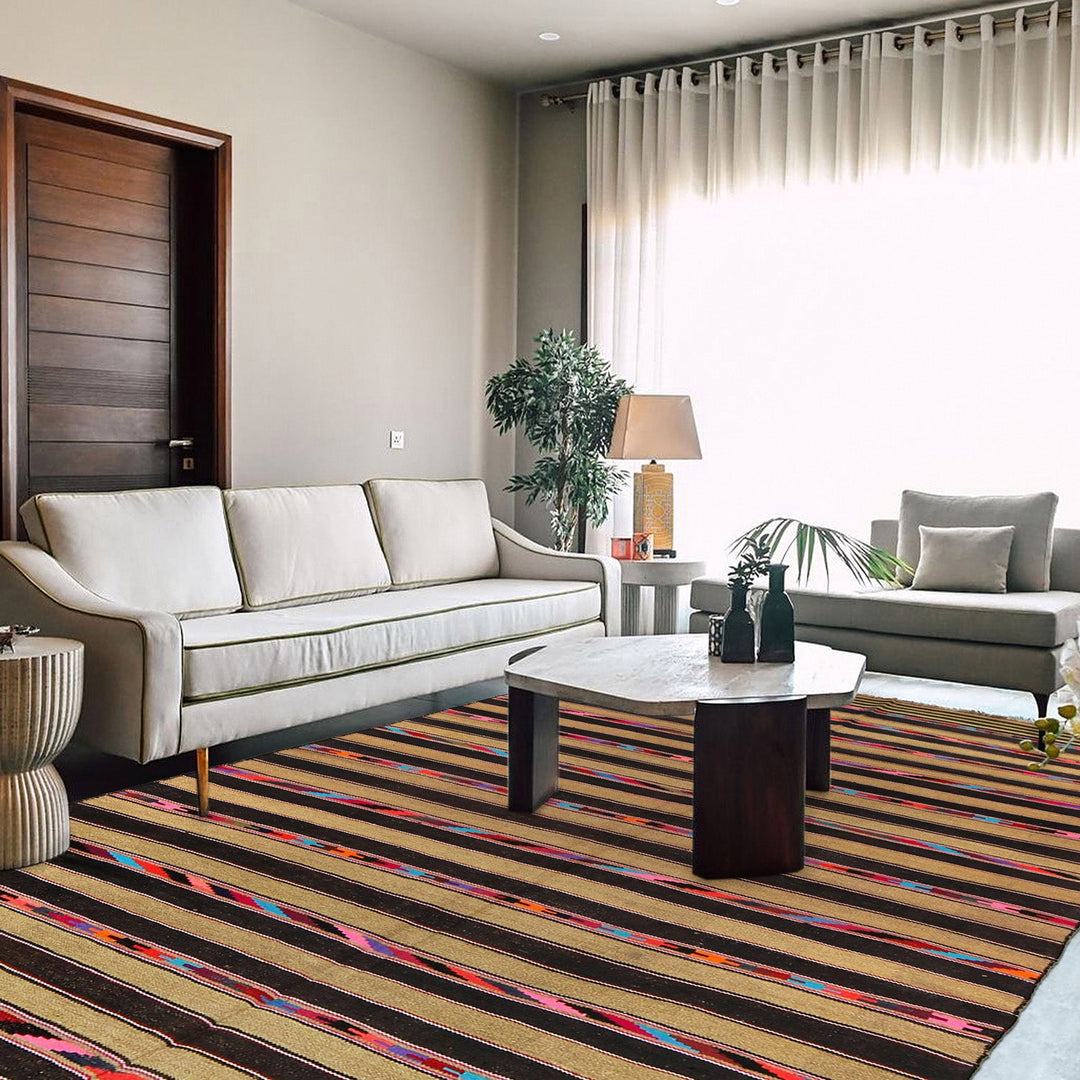 Afghan Maimana Kilim 5' 6" x 10' 0" - No. AL98643