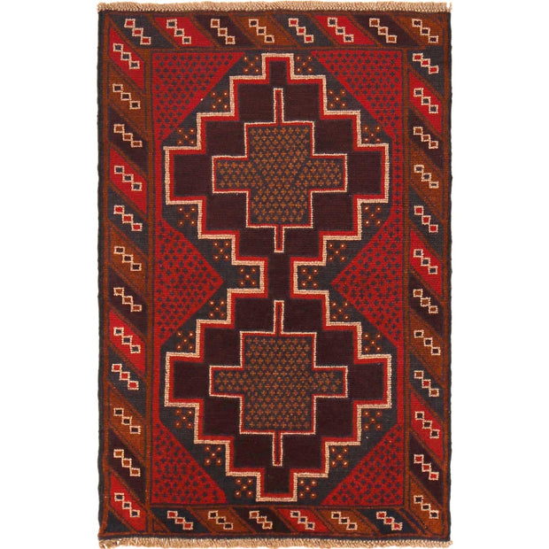 Traditional Baloch Rug 2' 10" x 4' 3" - No. AL84184