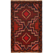 Multi Color Baluchi Rug 2' 9" x 4' 5" - No. AL41108