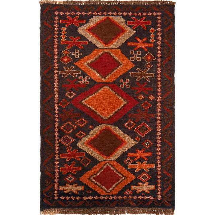 Multi Color Baluchi Rug 2' 8" x 4' 2" - No. AL66521