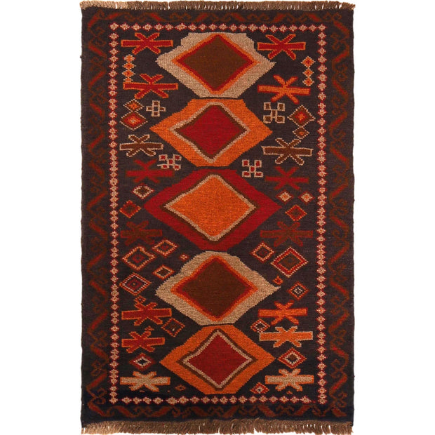 Multi Color Baluchi Rug 2' 8" x 4' 2" - No. AL66521