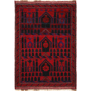 Baluch Small Size Rug 3' 1" x 4' 6" - No. AL58254