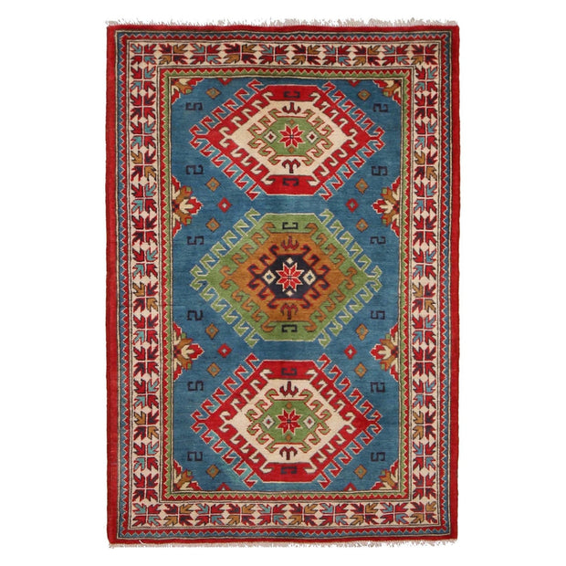 Handmade Kazak Area Rug 3' 3" x 4' 8" - No. AL10081