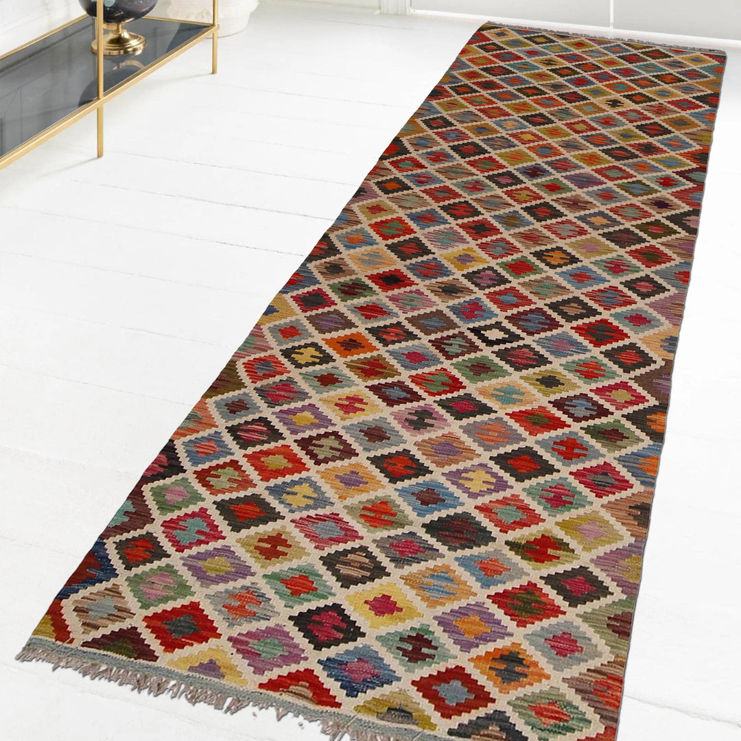 Long Kilim Runner 2' 8" x 9' 8" - No. AL19218