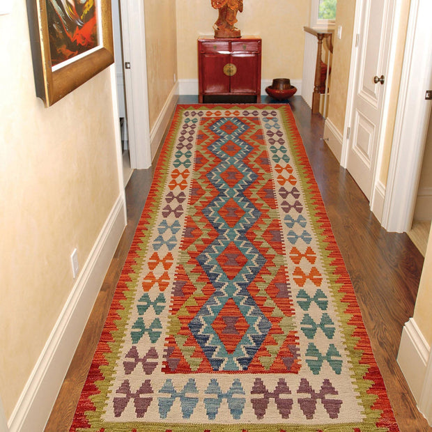 Long Chobi Kilim Runner 2' 10" x 9' 2" - No. AL51170