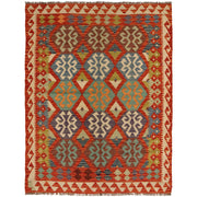 Handmade Vegetable Kilim 5' 1" x 6' 9" - No. AL54297