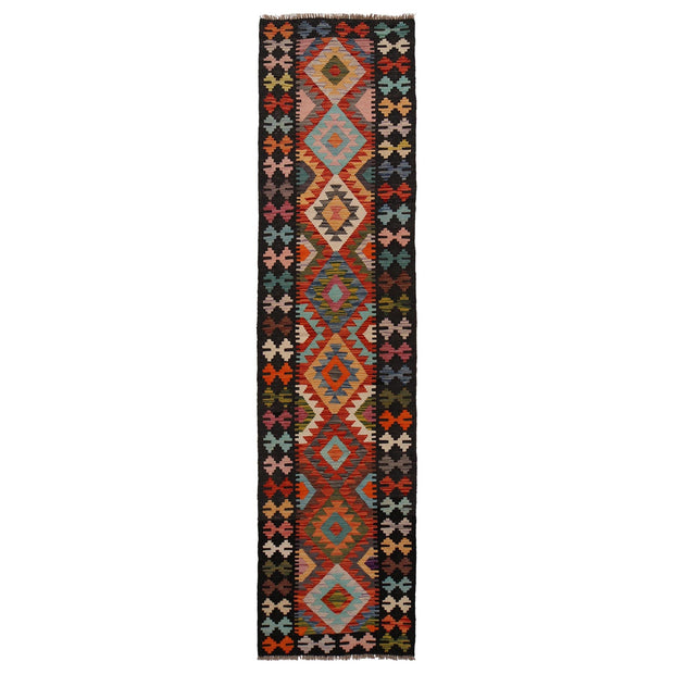 Handmade Afghan Vegetable Kilim Runner 2' 3" x 9' 10" - No. AL89085