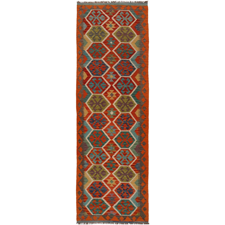 Hand Made Afghan Kilim Runner 2' 9" x 9' 6" - No. AL66900