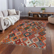 Small Size Chobi Kilim 4' 5" x 5' 9" - No. AL91973