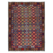 Handmade Turkish Design Wool Kilim 6' 11" x 9' 7" - No. AL35610