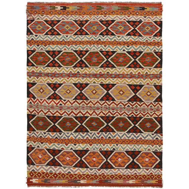 Handmade Afghan Vegetable Kilim 4' 11" x 7' 0" - No. AL41754