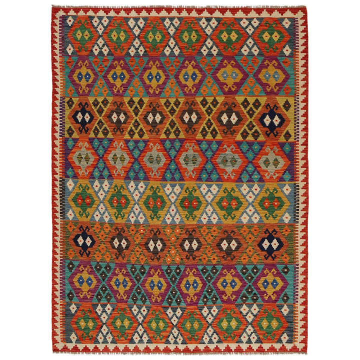 Medium Size Chobi Kilim 6' 0" x 8' 2" - No. AL55219