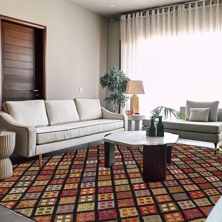 Medium Size Chobi Kilim 6' 8" x 9' 8" - No. AL79985