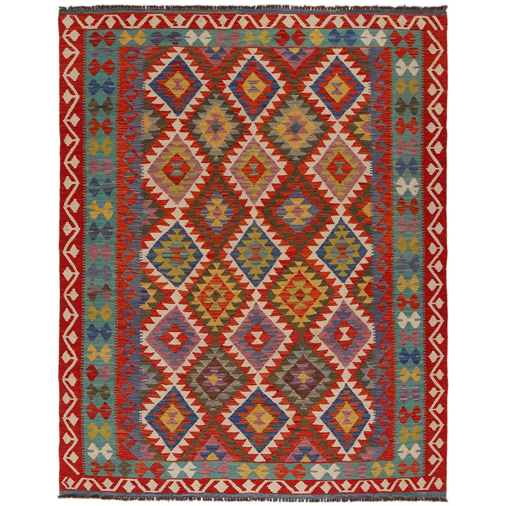 Hand Knotted Flatweave Kilim 5' 10" x 7' 8" - No. AL35575