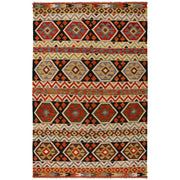 Hand Made Afghan Kilim 4' 10" x 7' 6" - No. AL36412