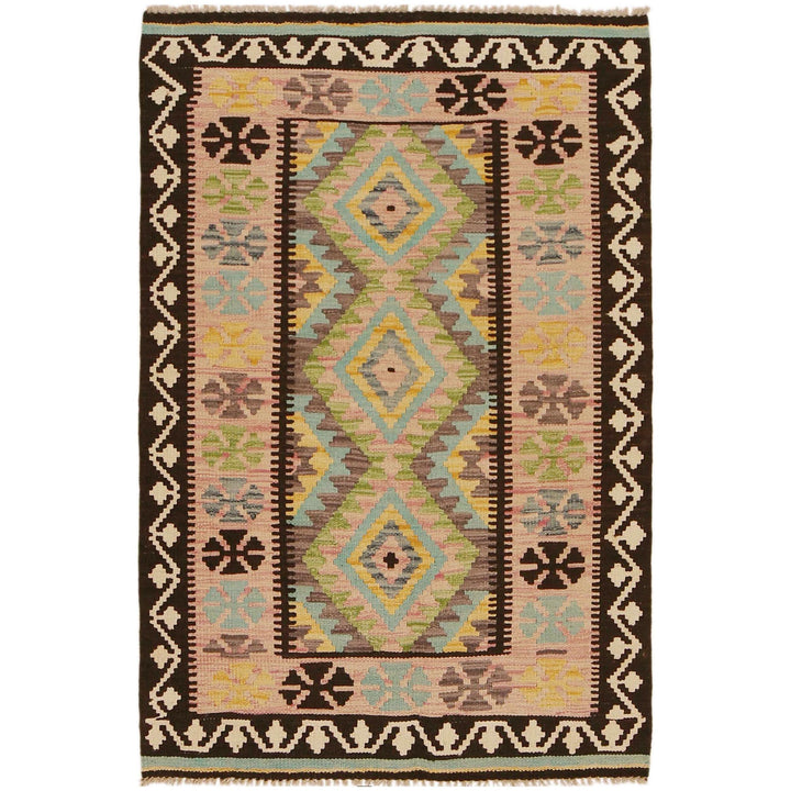 Small Size Chobi Kilim 3' 3" x 4' 10" - No. AL96686