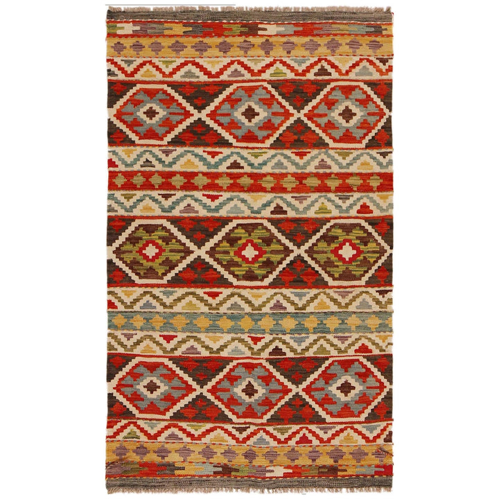 Hand Knotted Flatweave Kilim 3' 3" x 5' 3" - No. AL77610