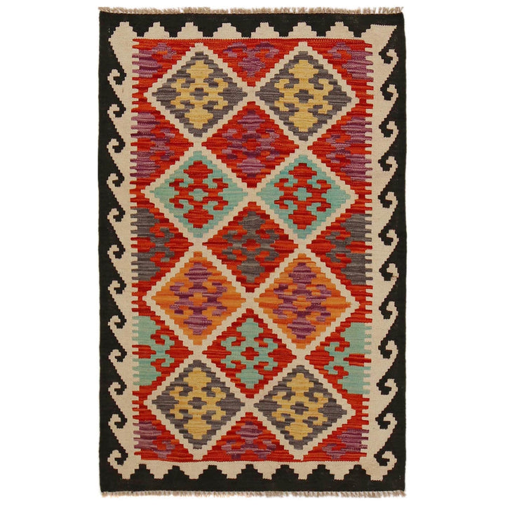 Small Size Chobi Kilim 2' 9" x 4' 3" - No. AL41333