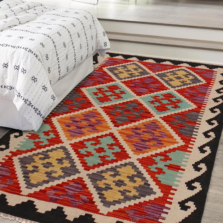 Small Size Chobi Kilim 2' 9" x 4' 3" - No. AL41333