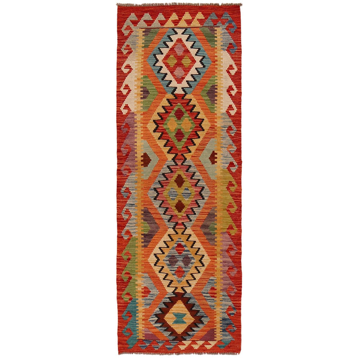 Hand Woven Wool Kelim Runner 2' 3"x 6' 7" - No. AL99864