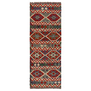 Handmade Turkish Design Wool Kilim Runner 2' 4"x 6' 5" - No. AL56956