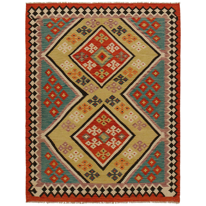 Handmade Vegetable Kilim 5' 10" x 7' 7" - No. AL95151
