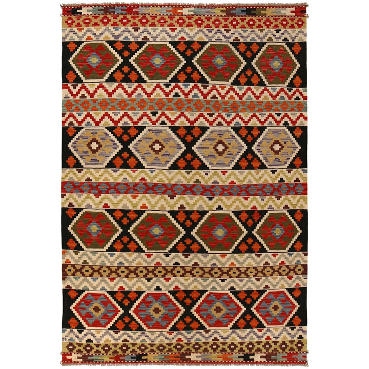 Handmade Vegetable Kilim 4' 10" x 7' 5" - No. AL93200