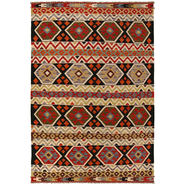 Handmade Vegetable Kilim 4' 10" x 7' 5" - No. AL93200