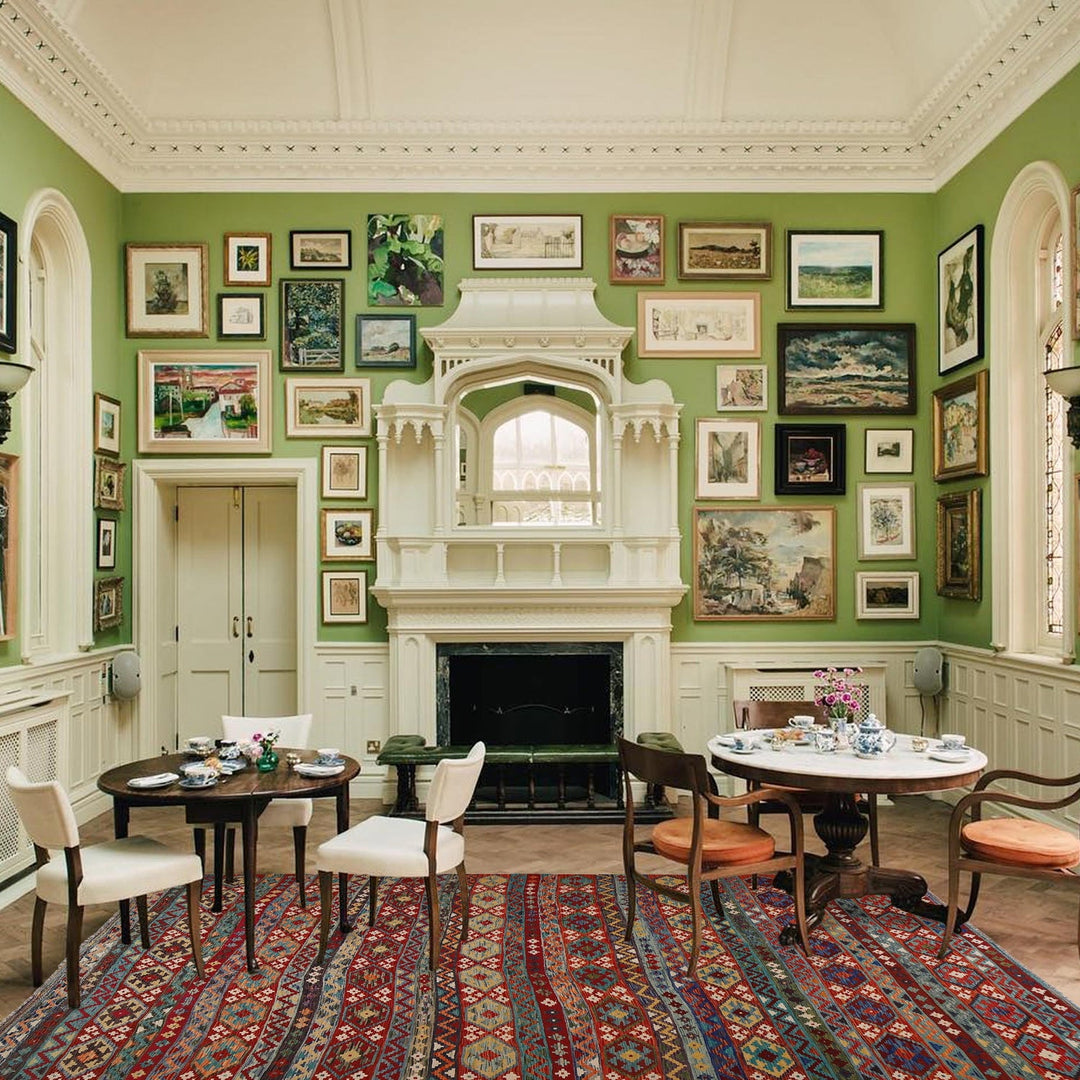 Hand Made Afghan Kilim 9' 9" x 12' 10" - No. AL87833