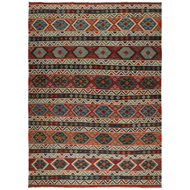 Handmade Turkish Design Wool Kilim 8' 2" x 11' 7" - No. AL42468