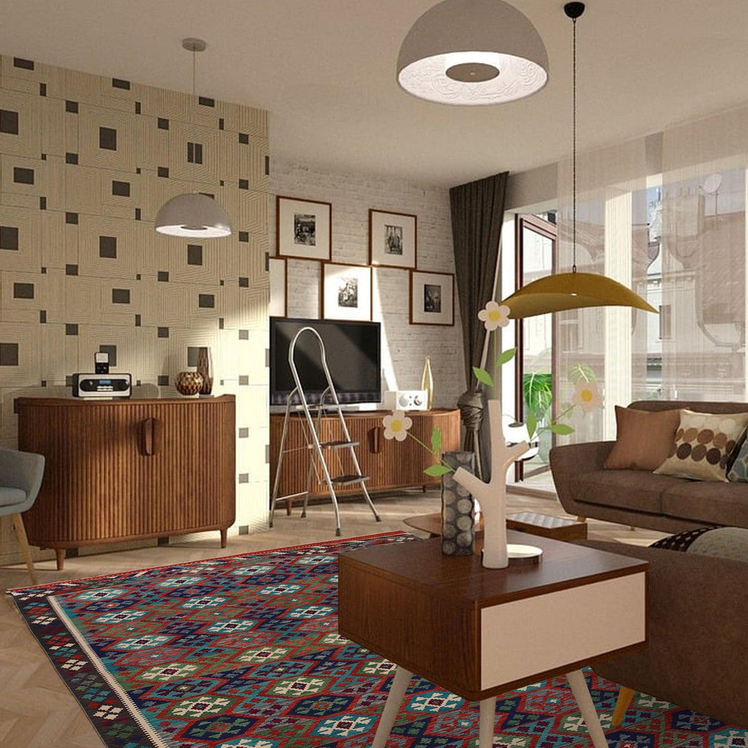 Handmade Vegetable Kilim 8' 1" x 9' 10" - No. AL35972