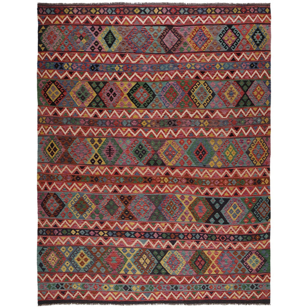 Hand Knotted Flatweave Kilim 8' 7" x 11' 4" - No. AL58196