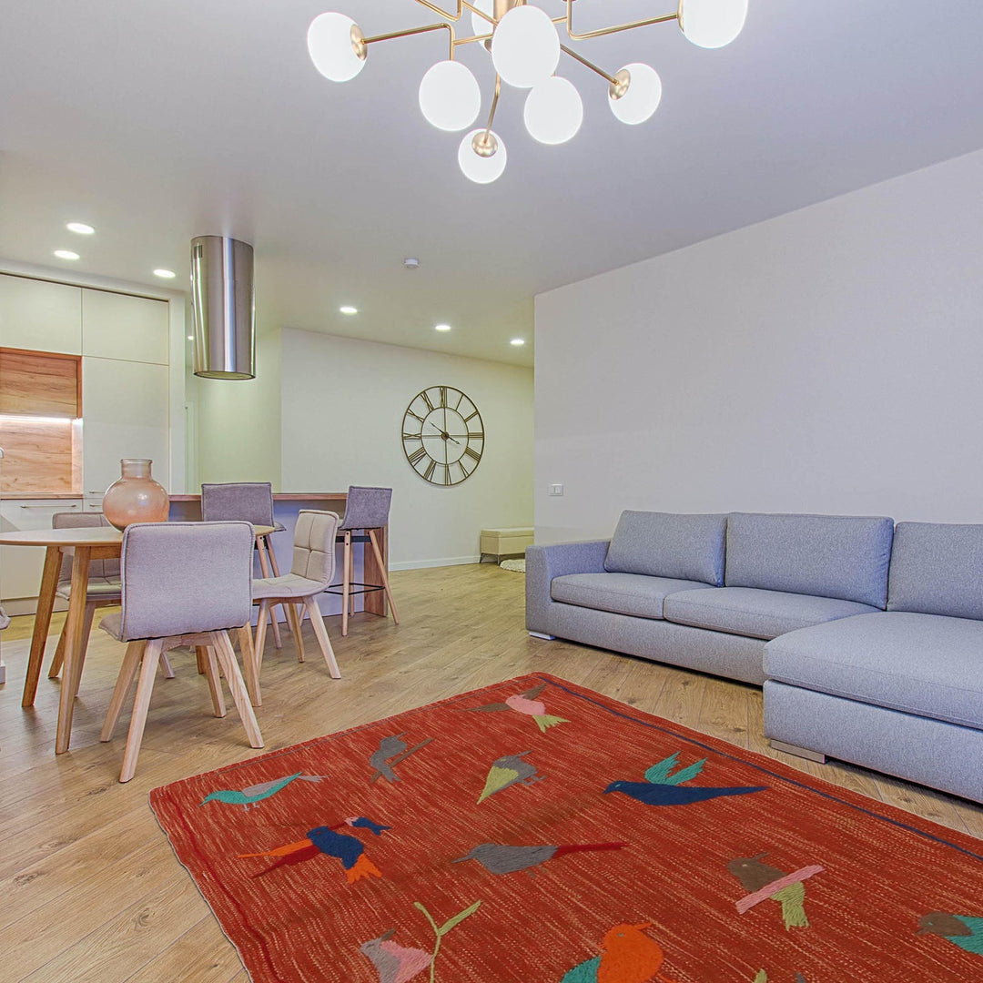 Pakistani Embroidery Kilim 2' 7" x 4' 1" - No. AL51303